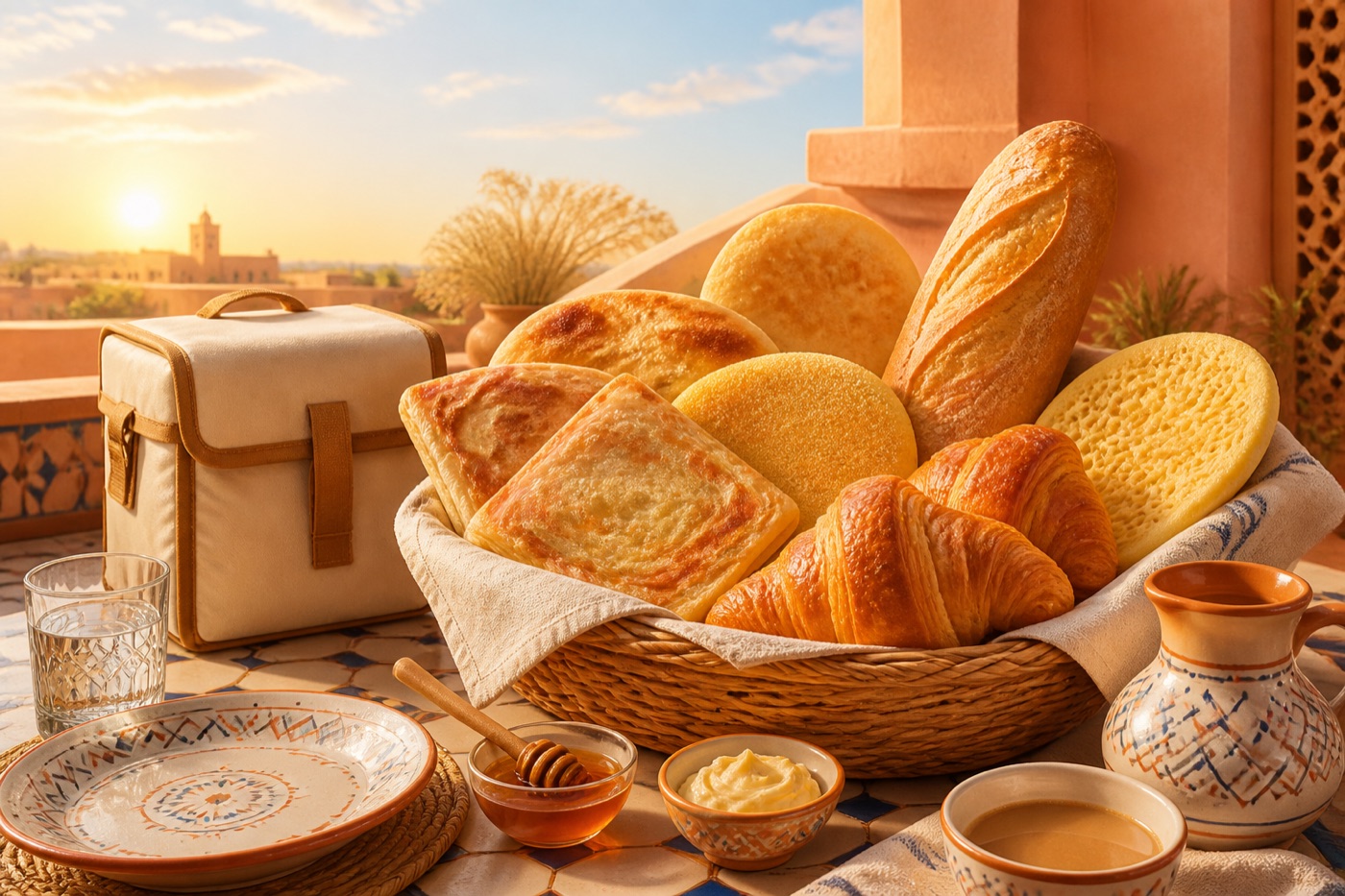 خبز طري وحلويات